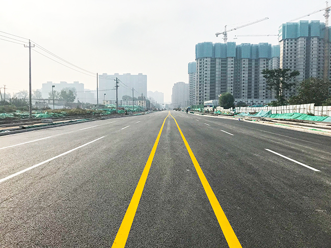 濟南市穎秀路（花園東路至中林路） 道路建設工程施工